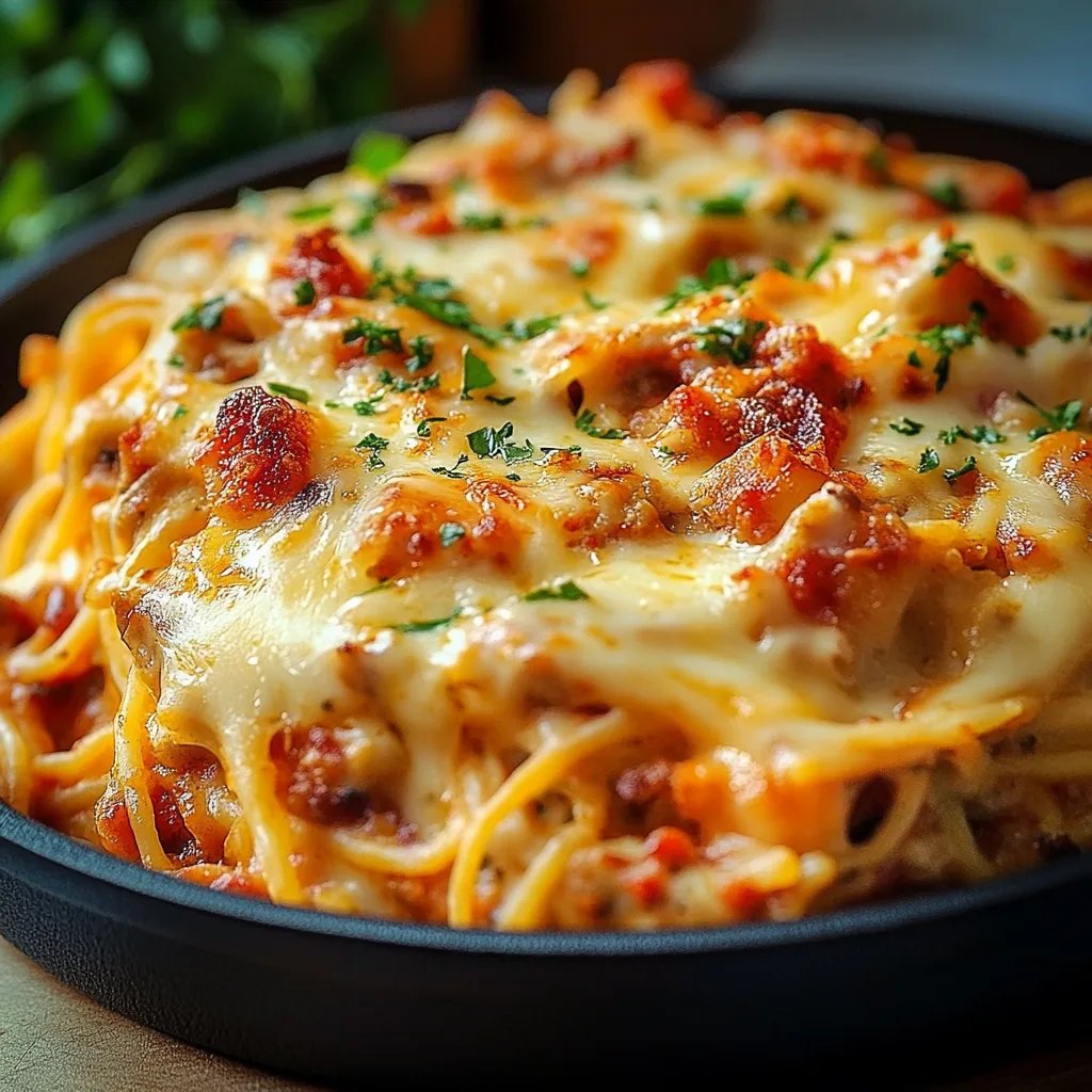 Irresistible Spicy Southern Chicken Spaghetti Casserole