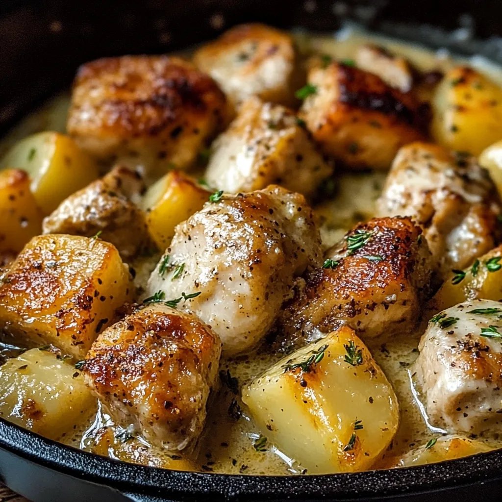 Garlic Parmesan Crockpot Chicken and Potatoes