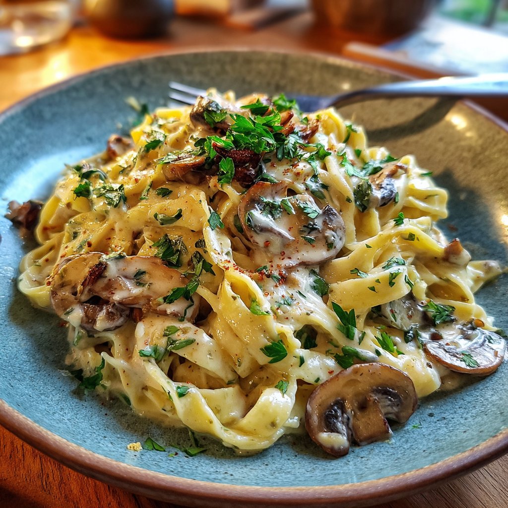 Romantic Mushroom Tagliatelle