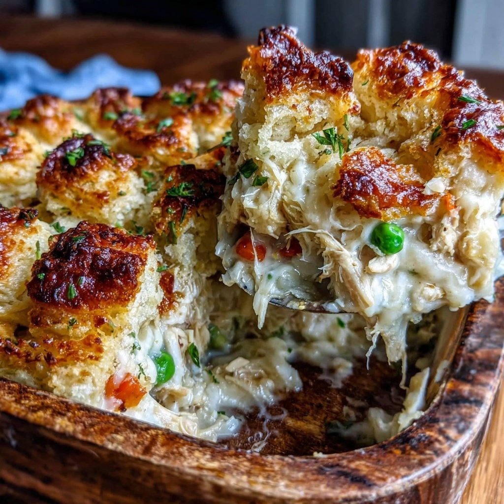 Rotisserie Chicken Pot Pie Casserole