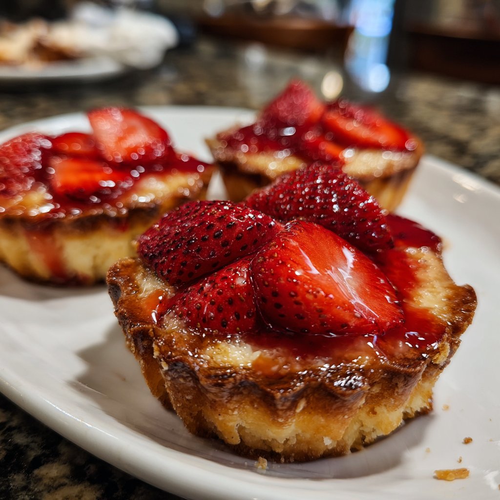 Valentines Treats Strawberry Almond Tartlets