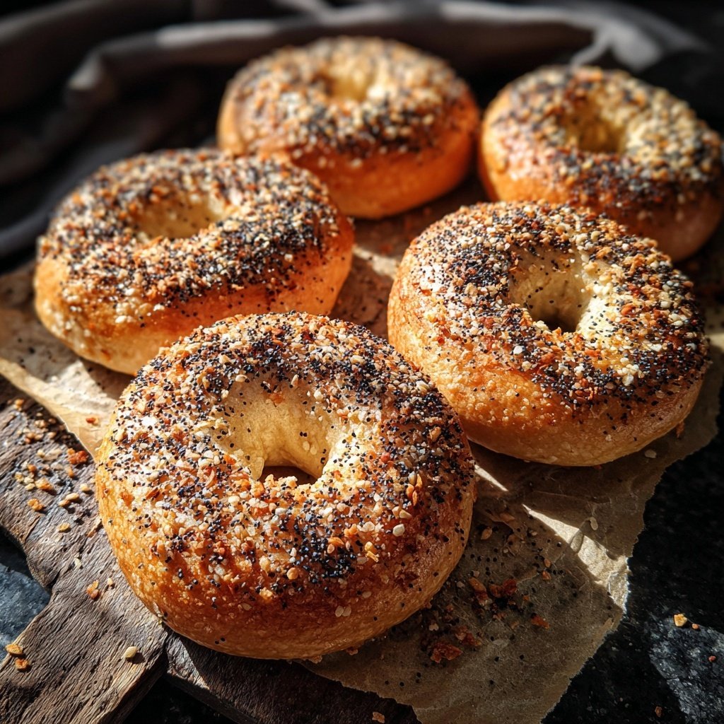 Protein Bagels With Poppy Seeds