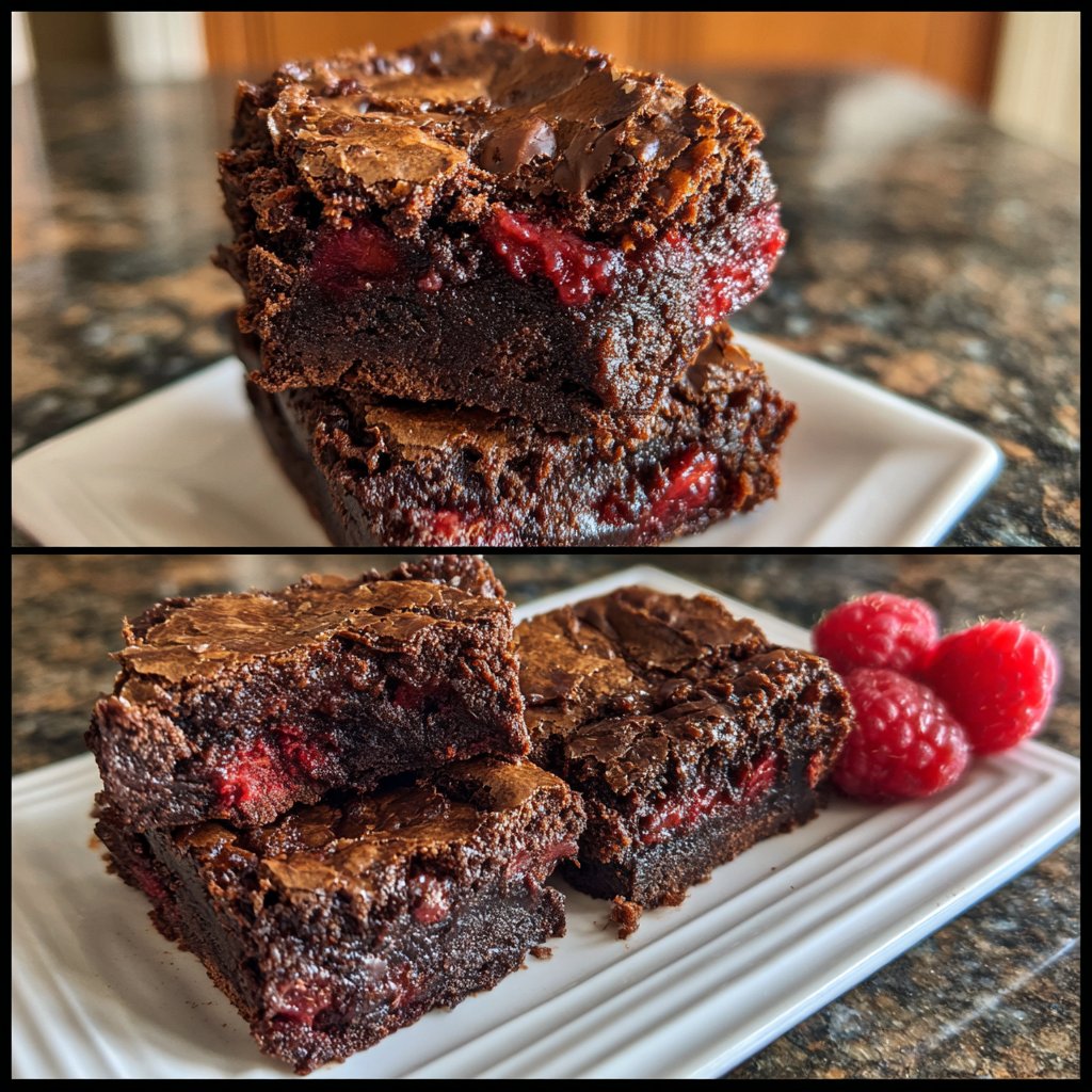 Chocolate Raspberry Brownies
