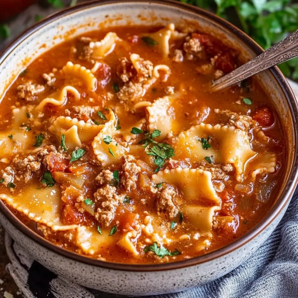 Easy Lasagna Soup