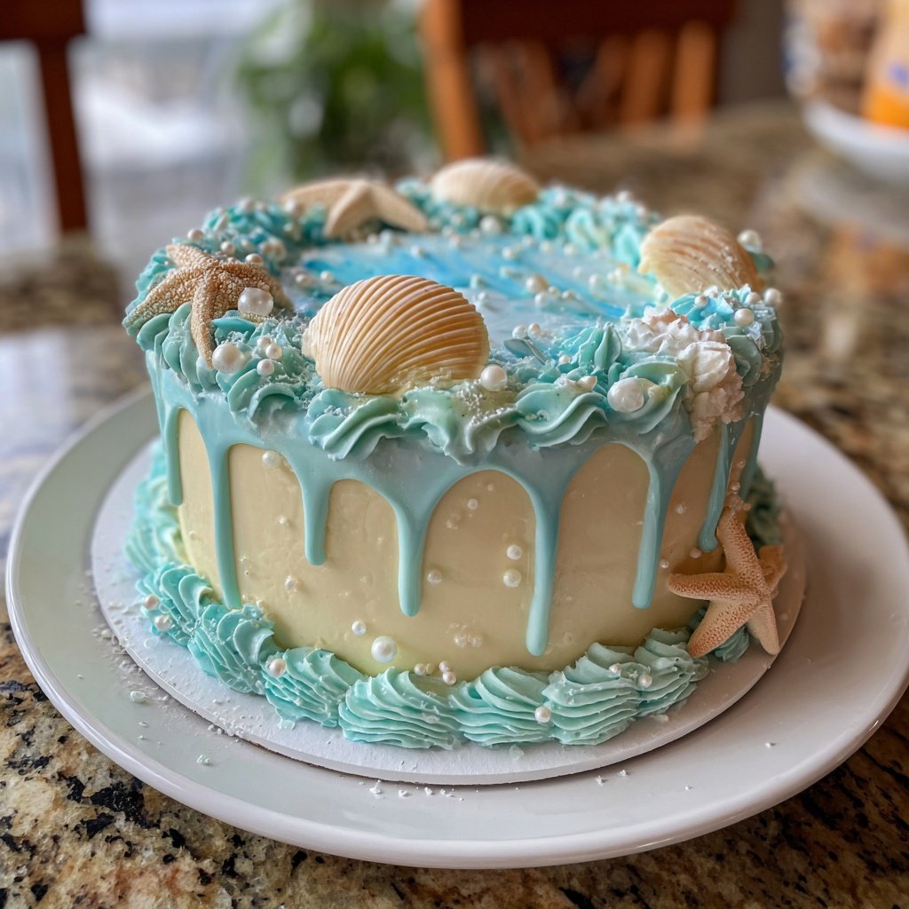Easy Pisces Zodiac Cake