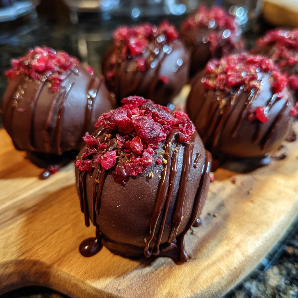 Chocolate Raspberry Truffles
