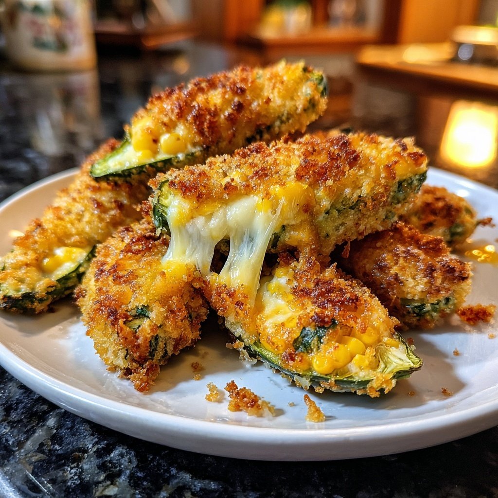 Jalapeno Poppers Stuffed with Corn