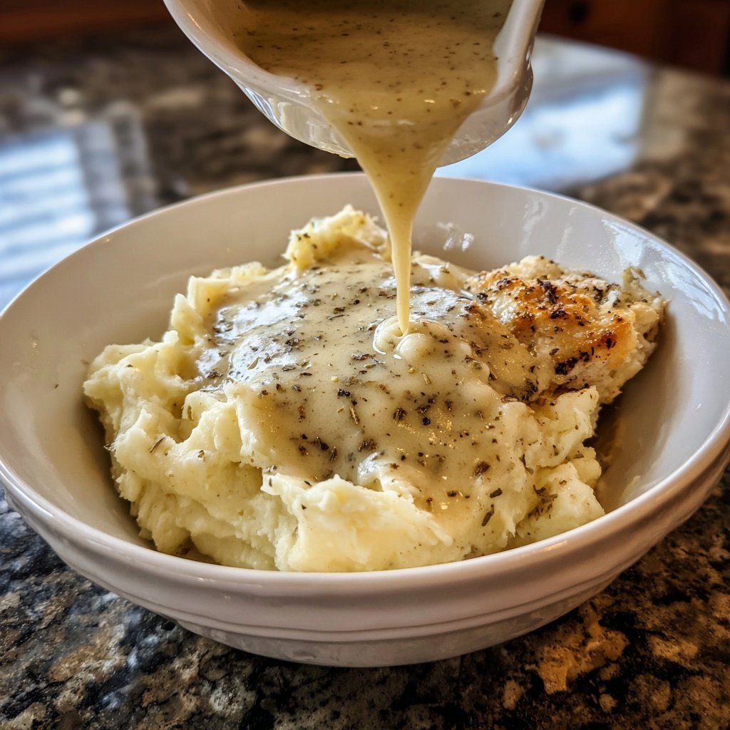 Comfort Food Creamy Chicken and Mashed Potatoes