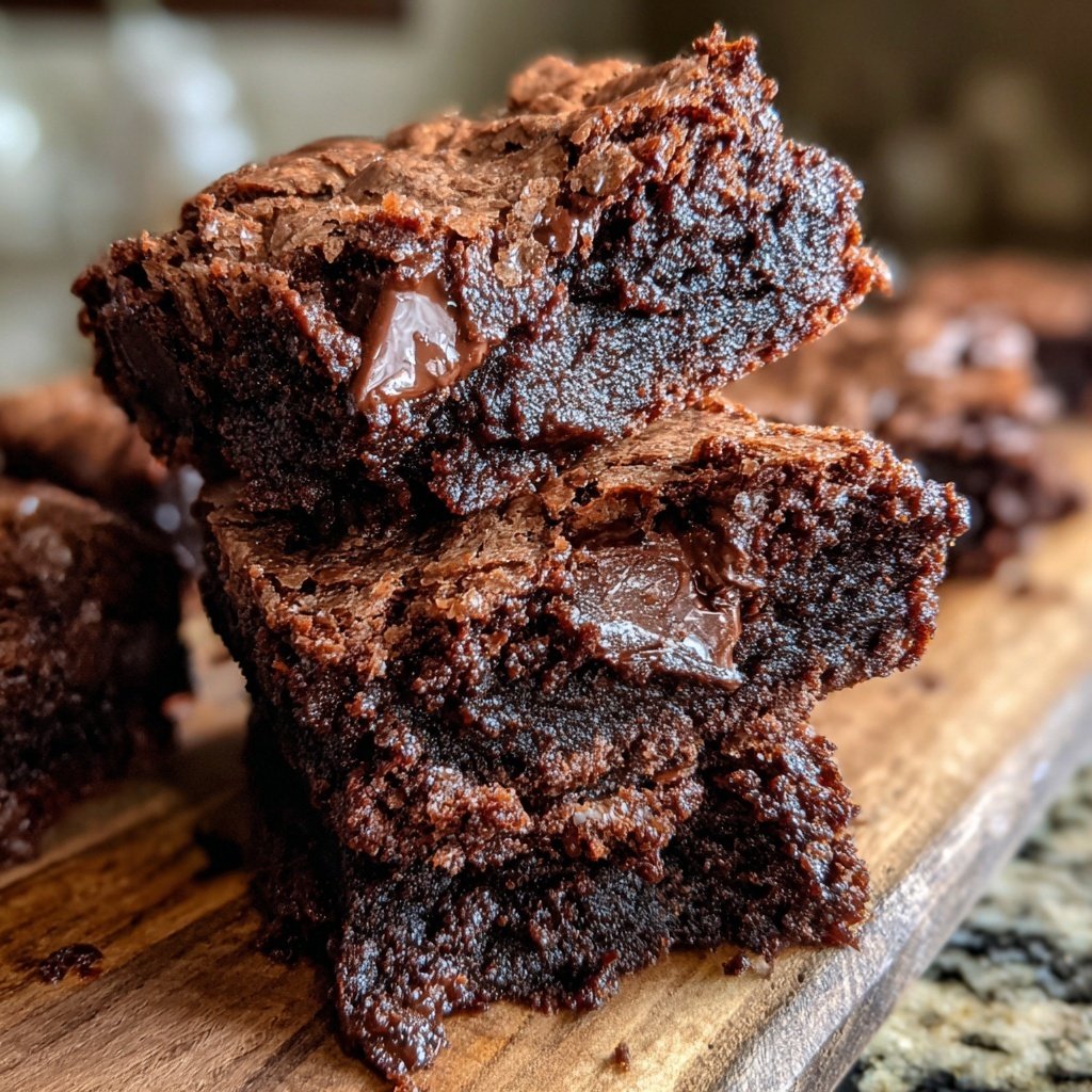 Fudgy Sourdough Discard Brownies