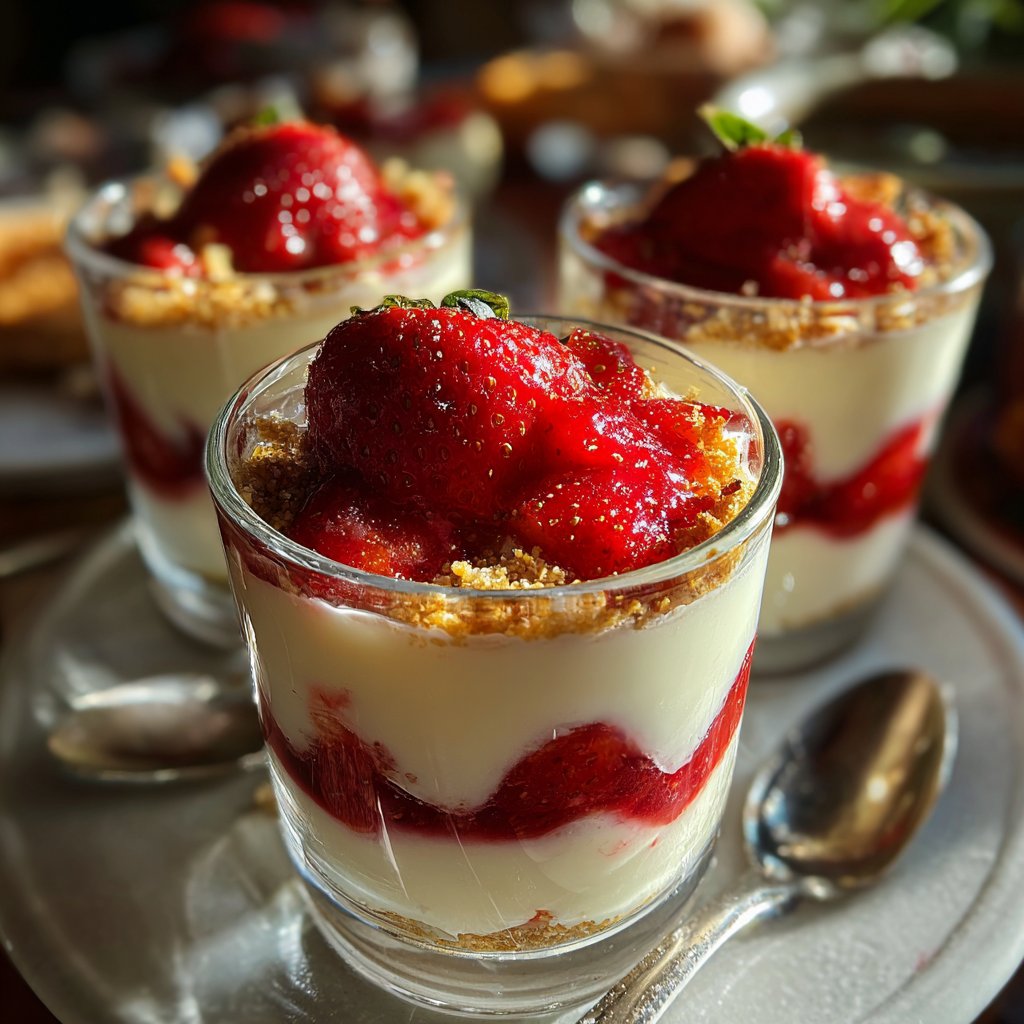 Strawberry Yogurt Breakfast Glasses