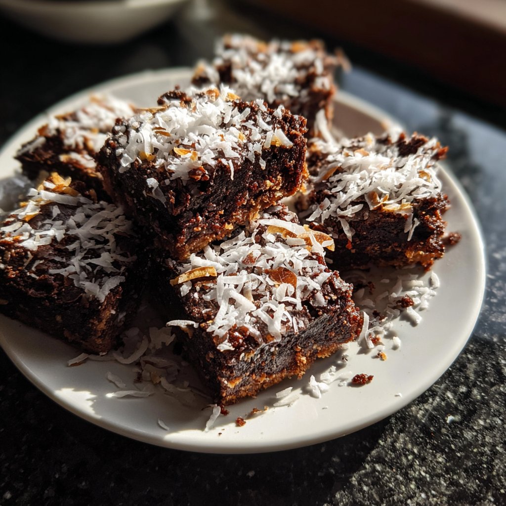 Cottage Cheese Brownies with Coconut