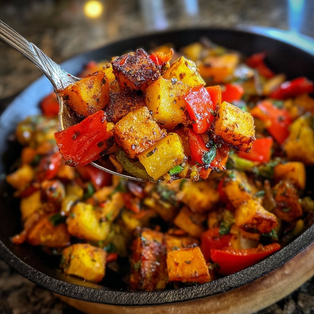 Smoky Roasted Veggie Hash