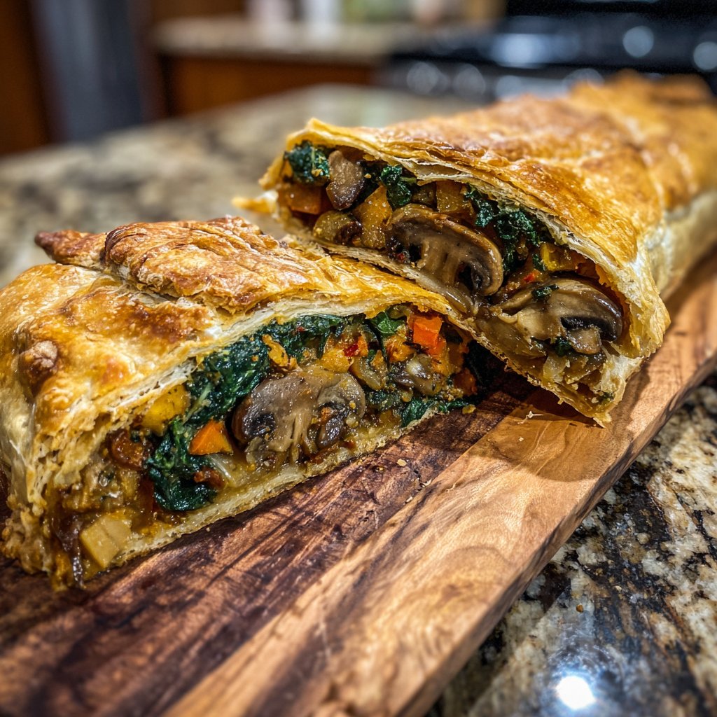 Valentine Dinner Roasted Vegetable Wellington