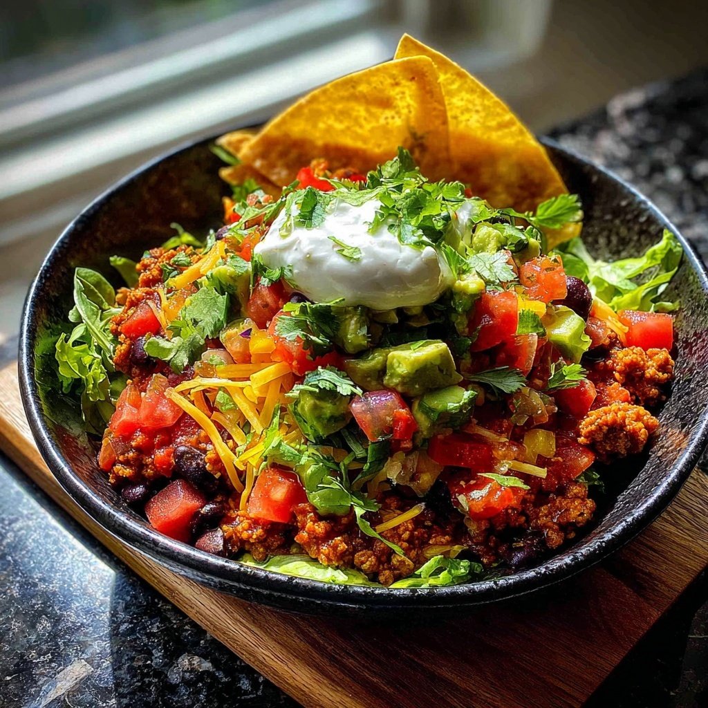 Ground Turkey Taco Bowl