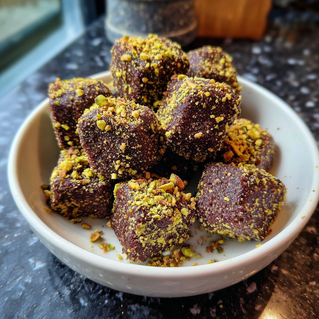 Chocolate Pistachio Snack Bites
