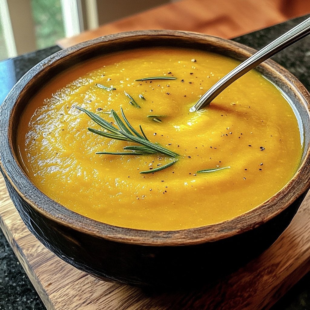 Squash Soup with Rosemary