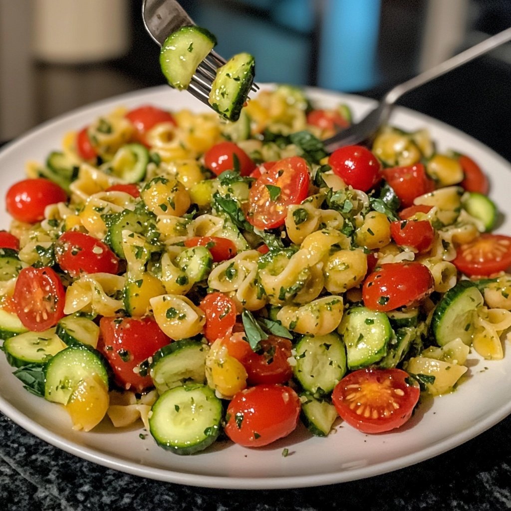 Quick Pasta Salad Lunch for Work