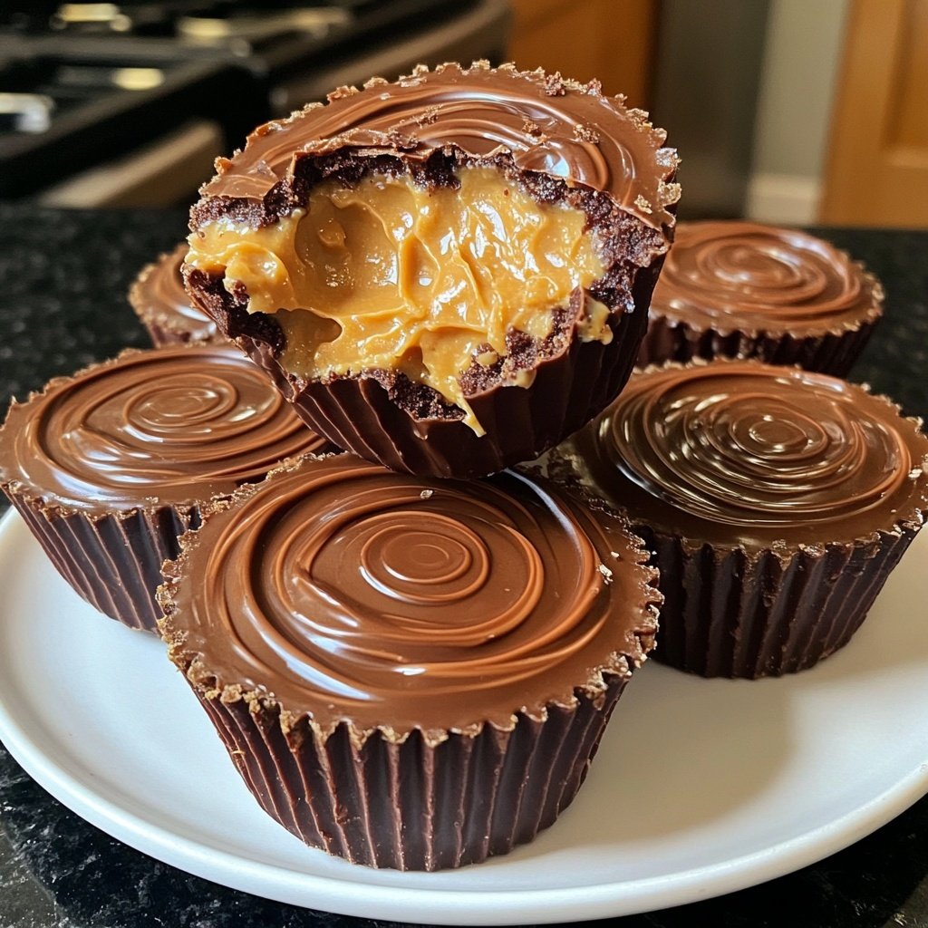 Homemade Reese’s Cups with Chocolate
