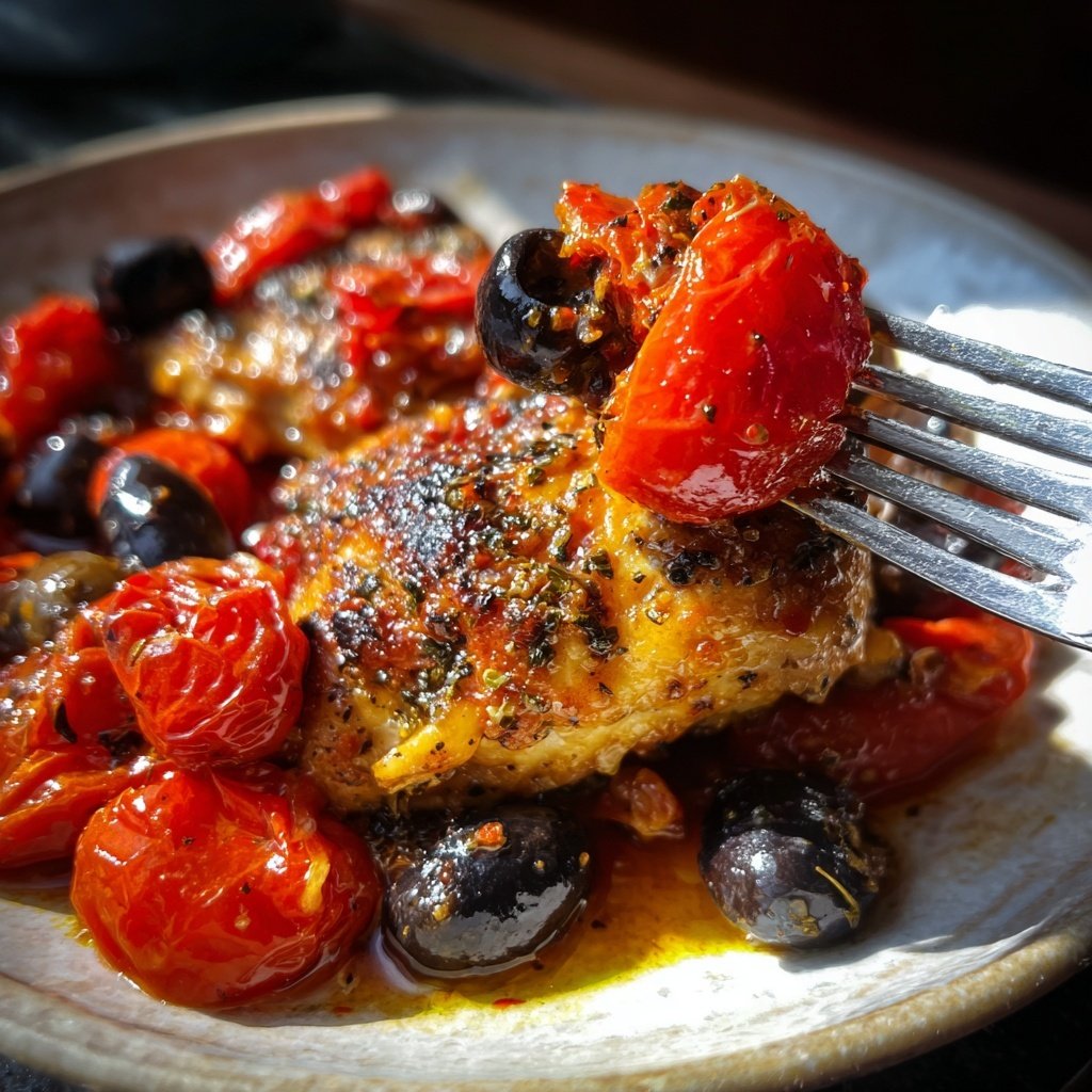 Mediterranean Chicken With Olives And Tomatoes