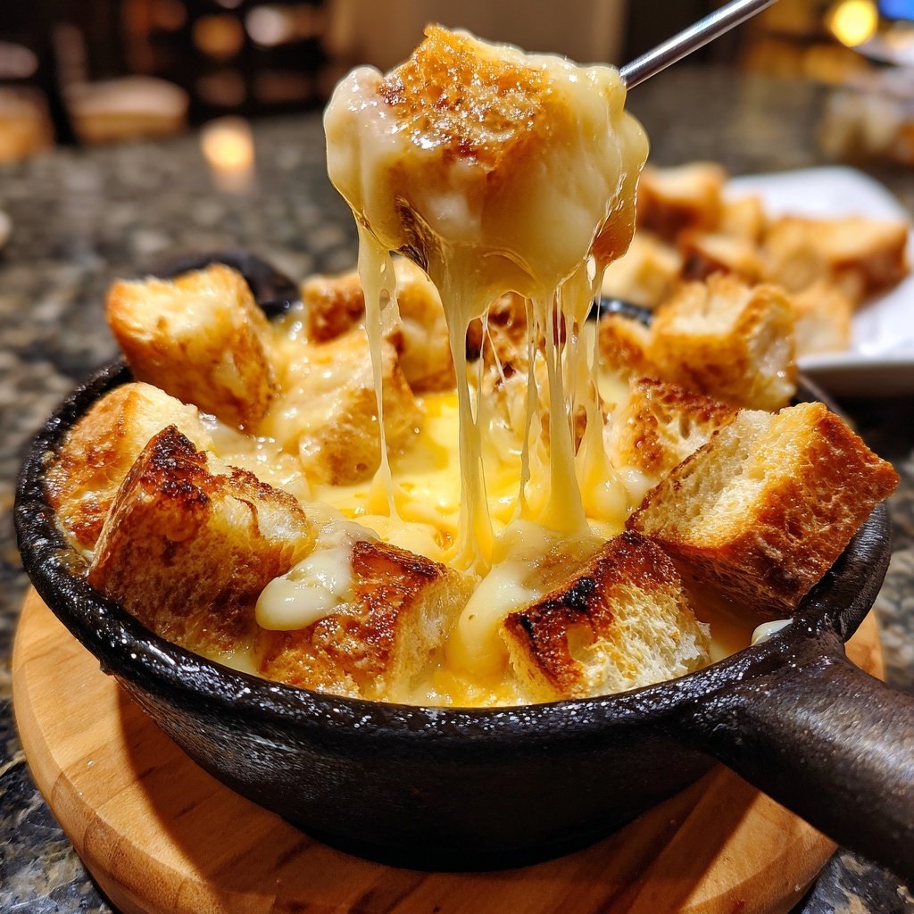 Fondue with Fontina Cheese