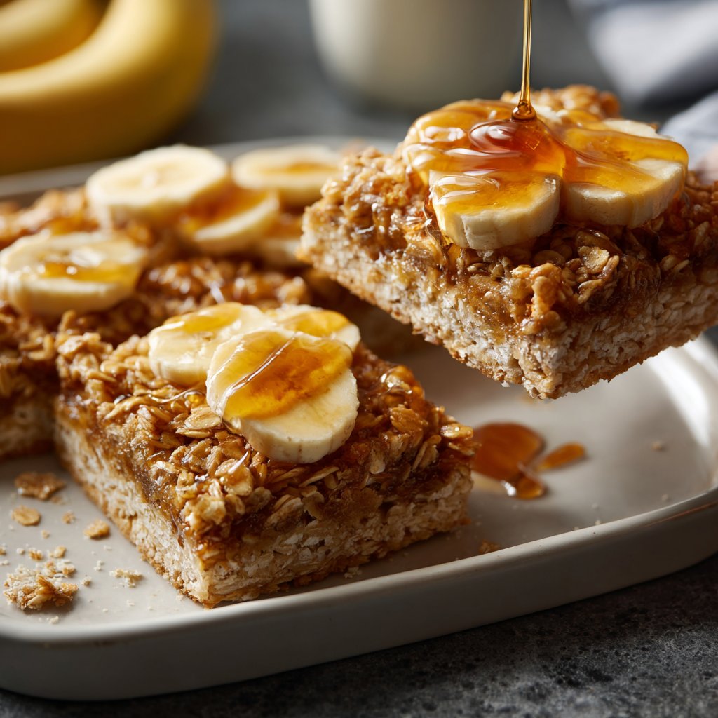 Banana Oat Yogurt Squares