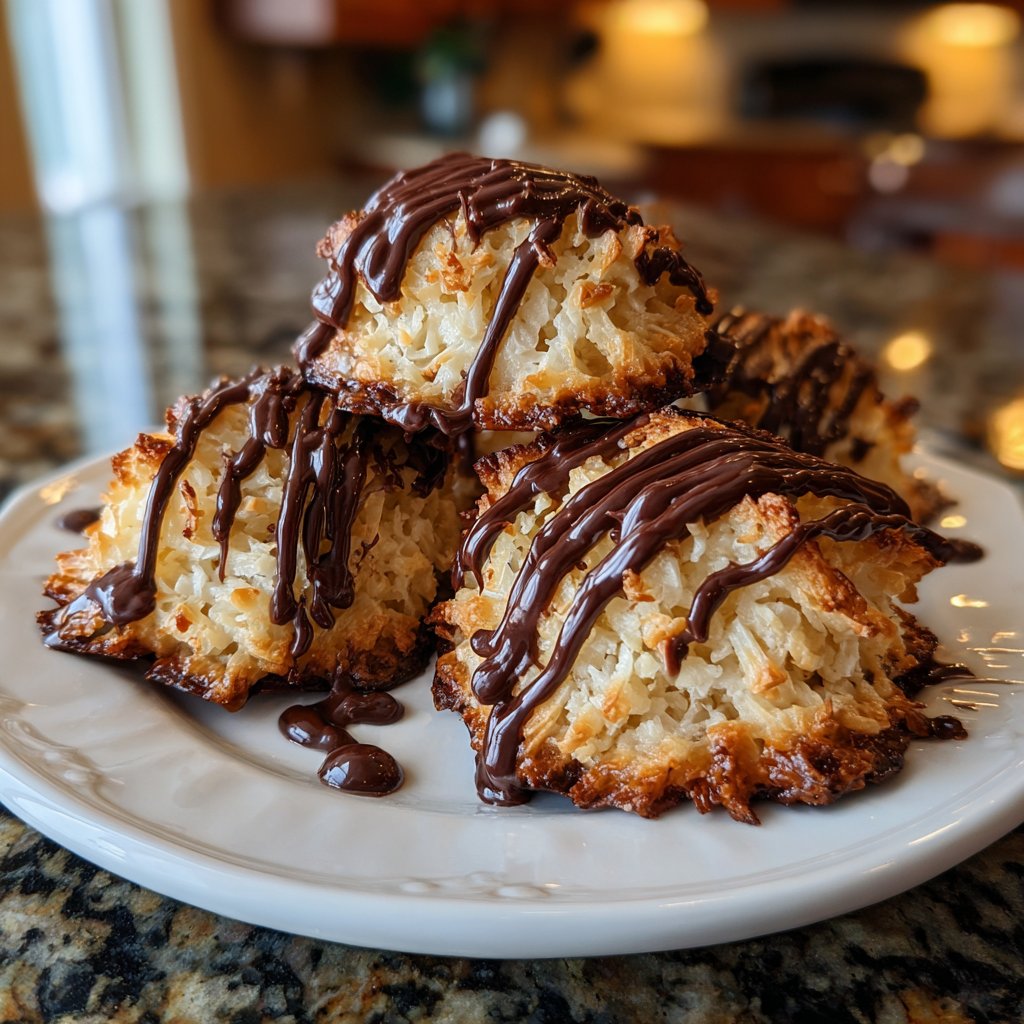 Chocolate Coconut Macaroons