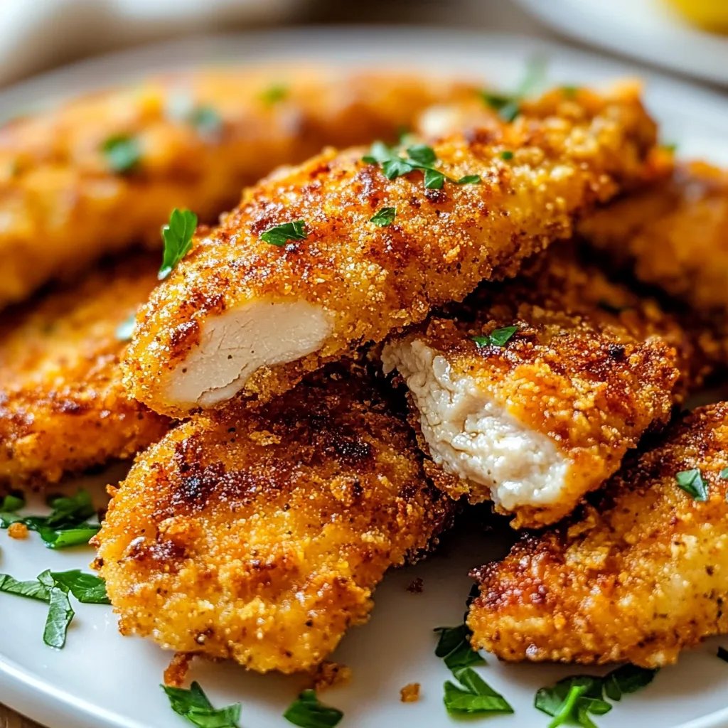 Crispy Homemade Baked Chicken Tenders