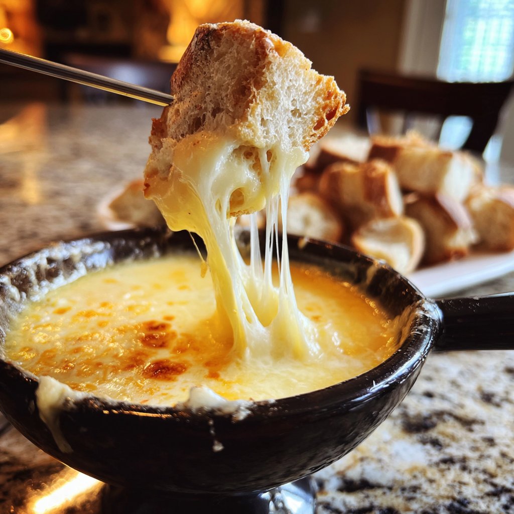 Fondue with Smoked Cheese