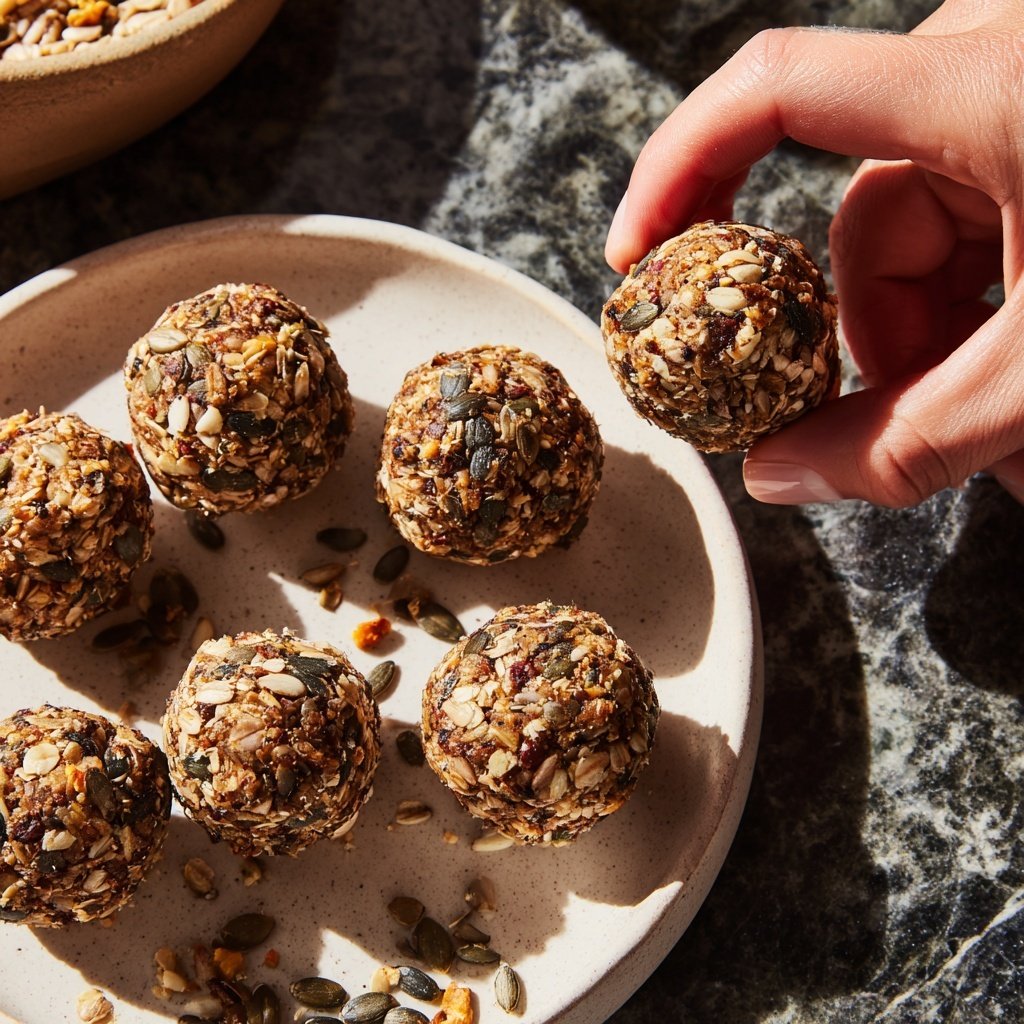 Protein Balls with Sunflower Seeds